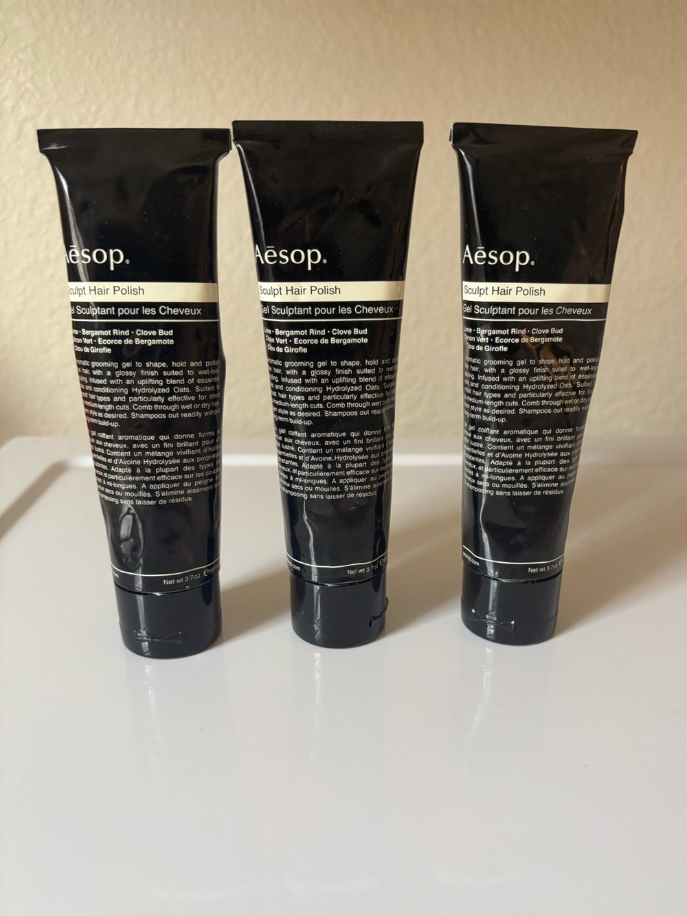 NWT Aesop Sculpt Hair Polish x 3